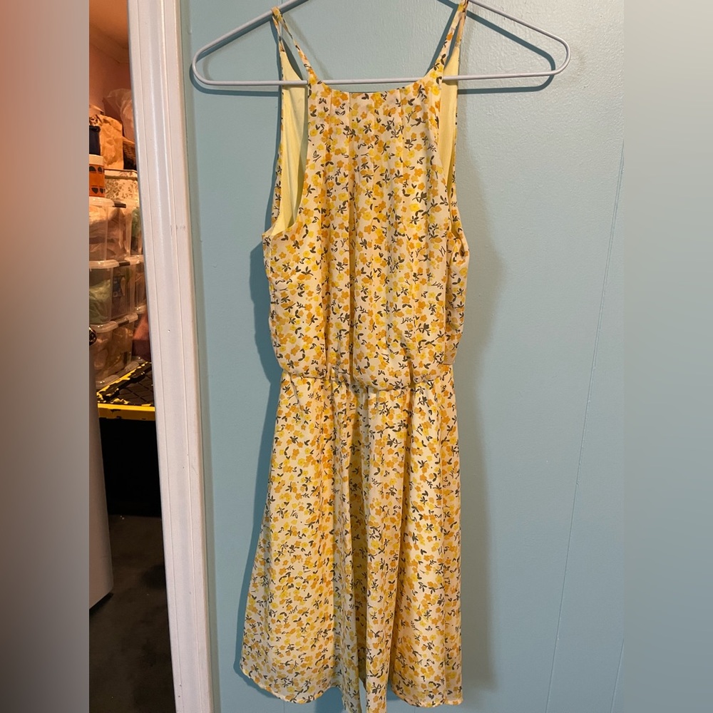 Yellow flower dress